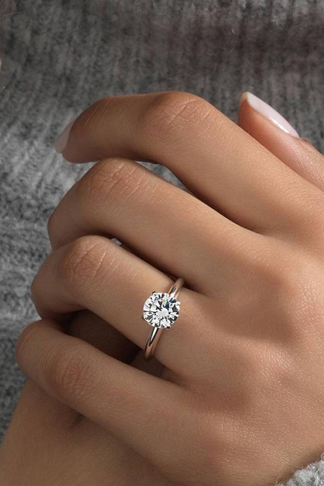 18 Round Engagement Rings Timeless Classic And Not Only