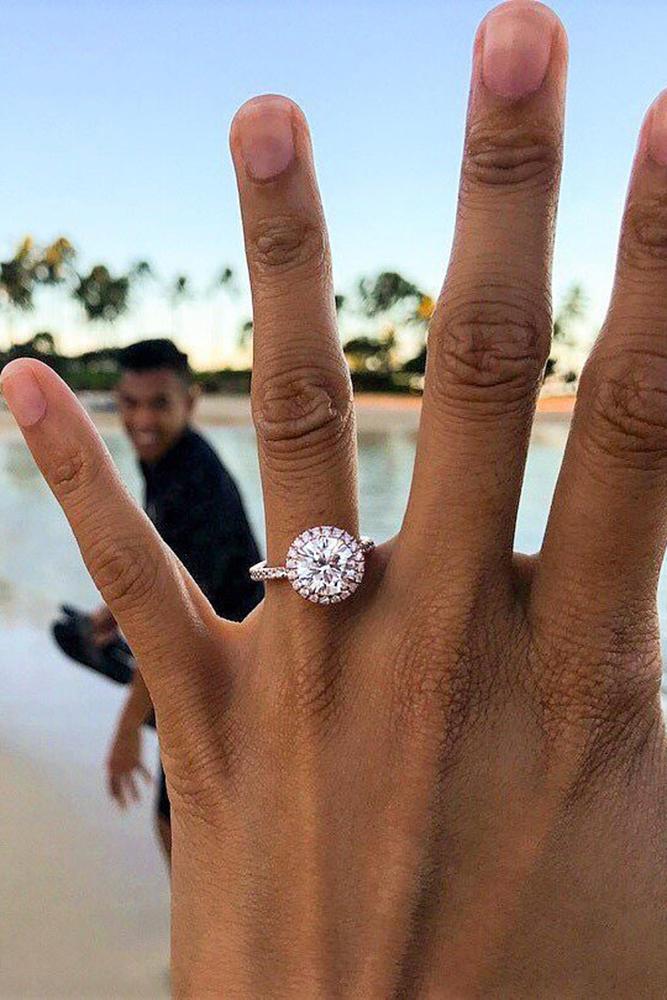 brilliant earth round cut diamond halo rose gold