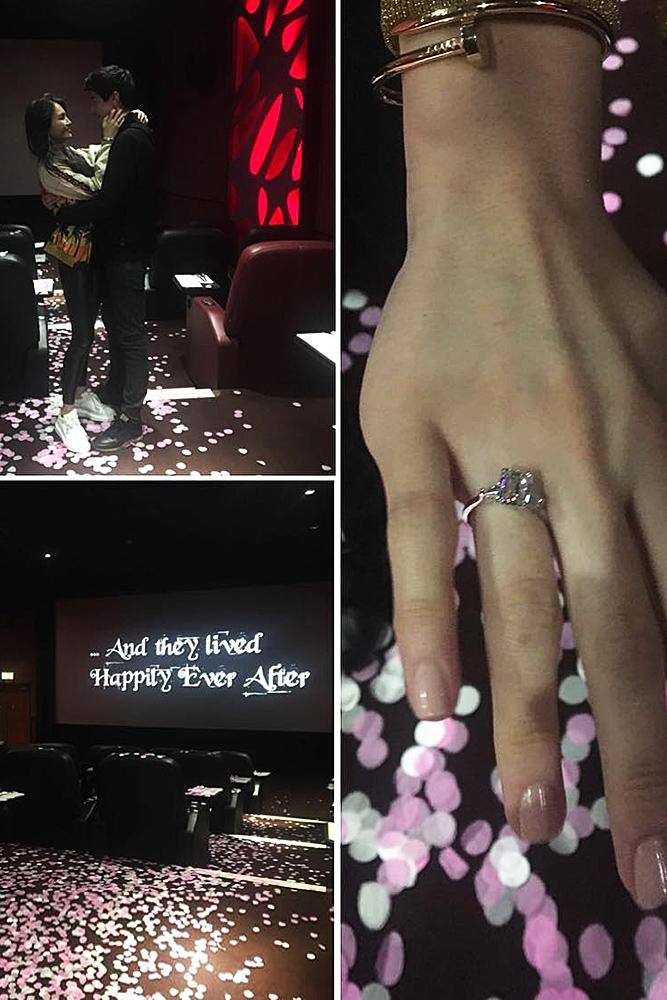 romantic ways to propose cinema proposal romantic engaged