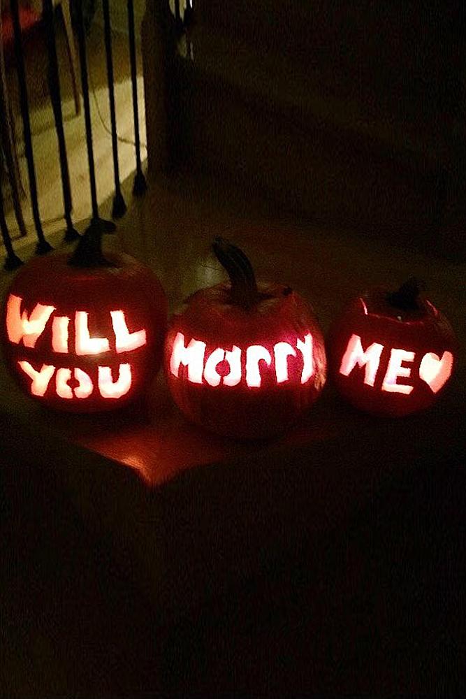 romantic ways to propose pumpkin halloween romantic