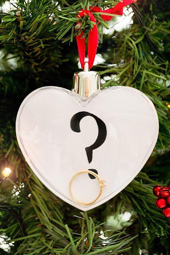 romantic ways to propose surprise proposal engagement ring christmas tree