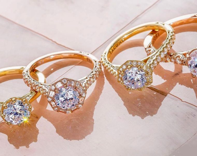rose gold engagement rings
