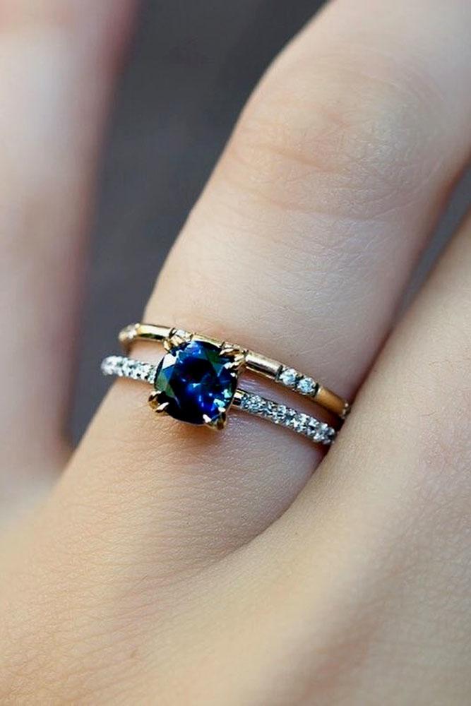 27 Magnificent Sapphire Engagement Rings | Oh So Perfect Proposal