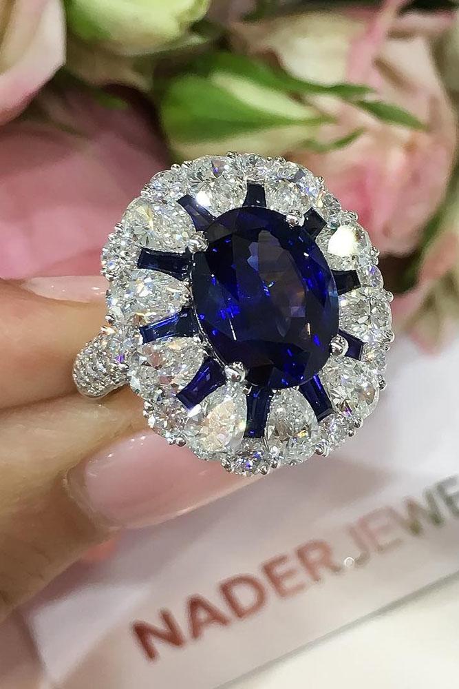 27 Magnificent Sapphire Engagement Rings | Oh So Perfect Proposal