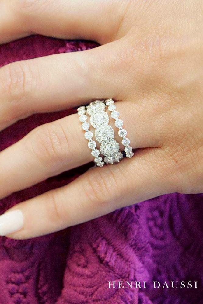 diamond stacking ring set