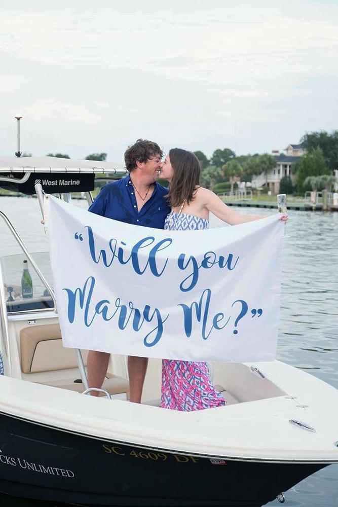 summer proposal ideas boat proposing with a scripture