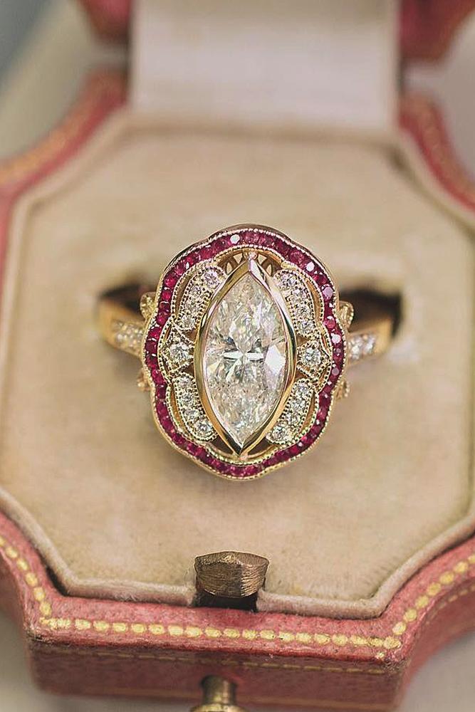 24 Sophisticated Vintage Engagement Rings To Prove Your  