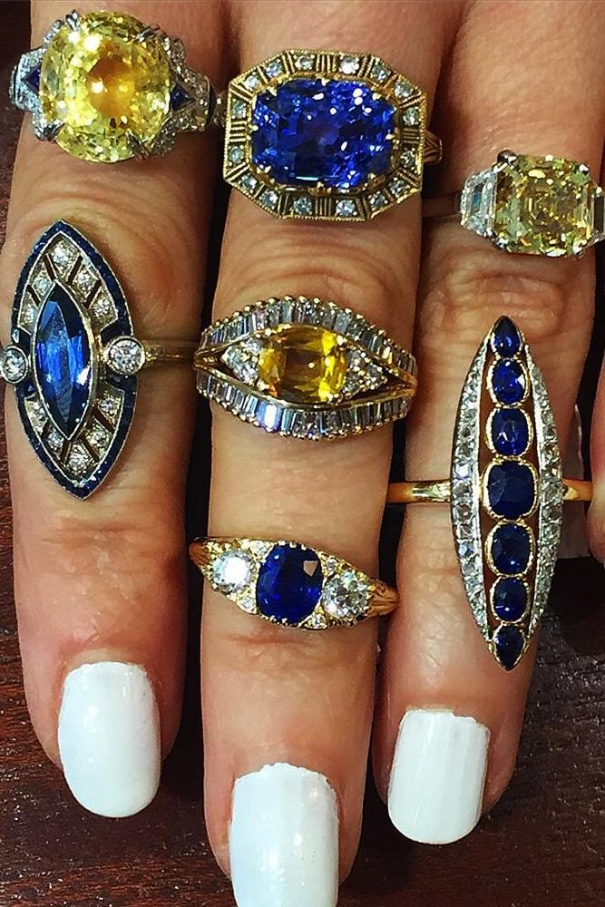 vintage engagement rings white gold and rose gold amazing gemstones in the centre halo vintage ring
