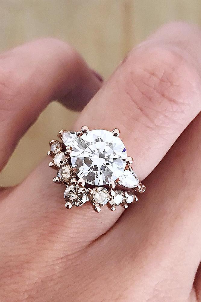 wedding ring sets round white gold