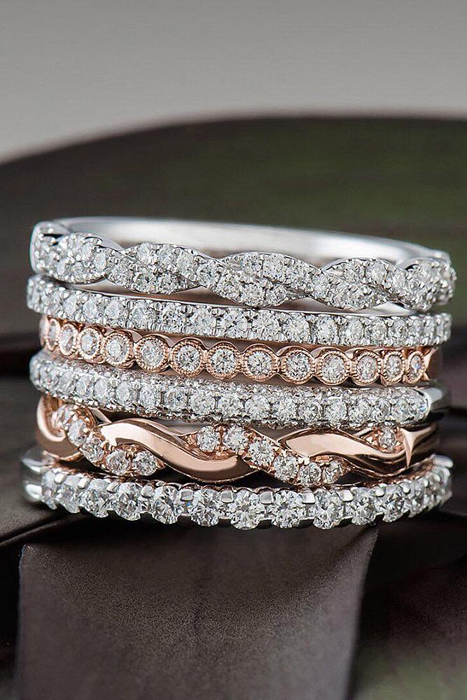 18 Best Stackable Wedding  Rings  Set More Rings  More Shine