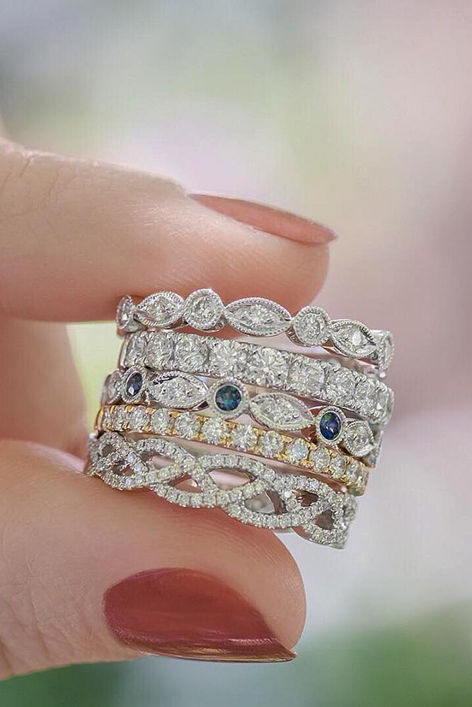 18 Best Stackable Wedding Rings Set - More Rings More Shine