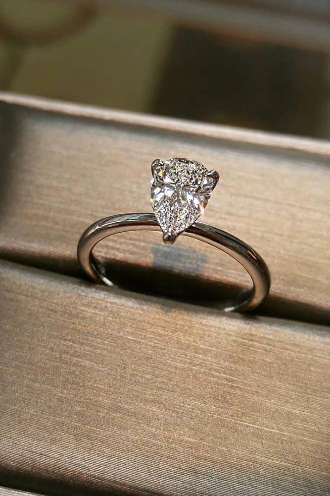 best engagement rings white gold engagement rings simple engagement rings pear cut diamond rings