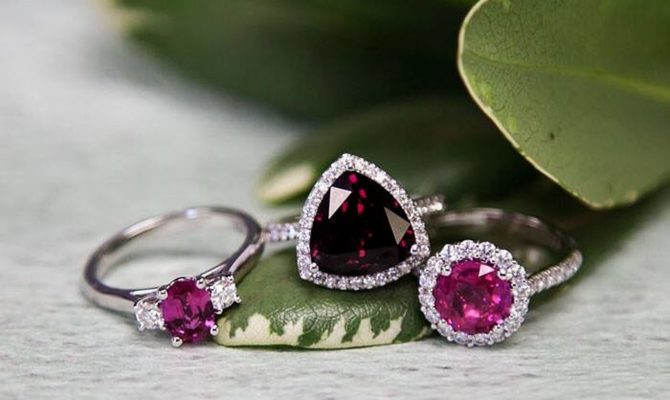 colored engagement rings pink sapphire