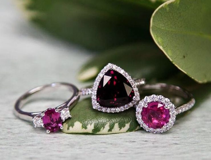 colored engagement rings pink sapphire