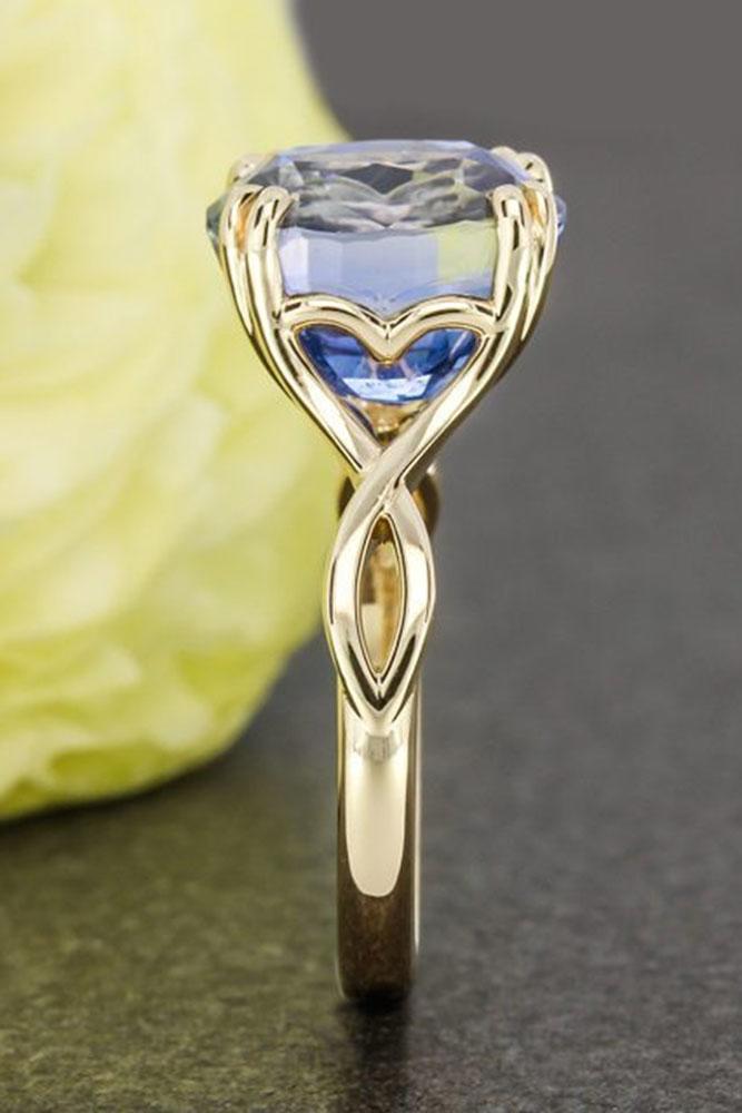 colored engagement rings sapphire simple ring
