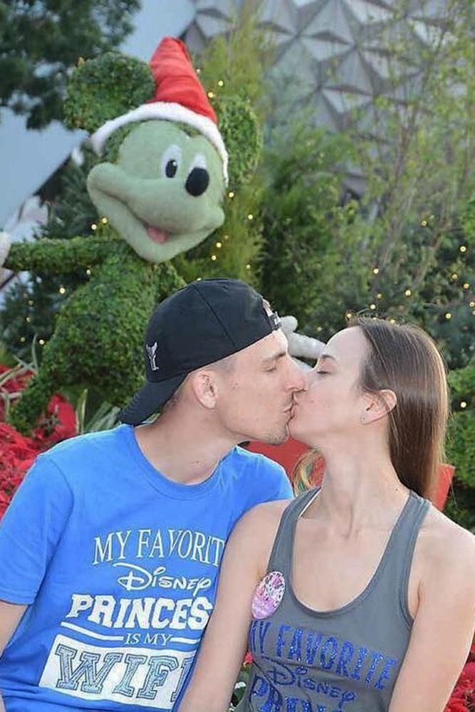 Disney proposals mickey mouse and engagement kiss