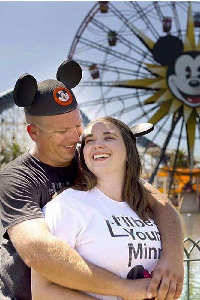 Disney proposals near Ferris wheel