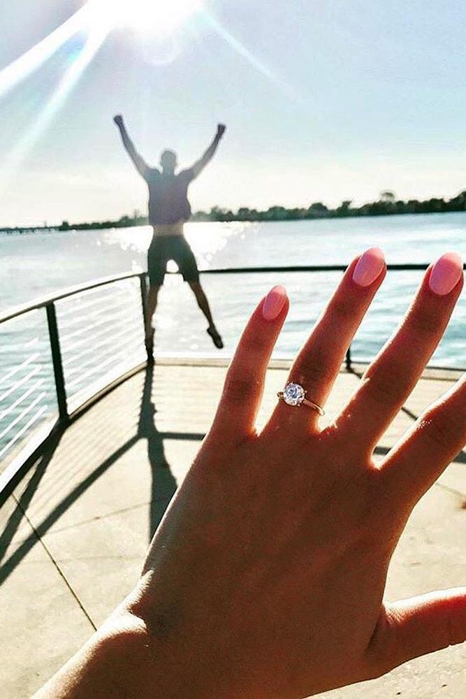 engagement photo ideas she said yes on a yacht