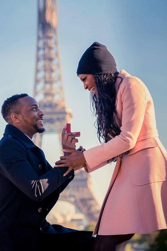 fall proposal ideas paris girl in pink coats