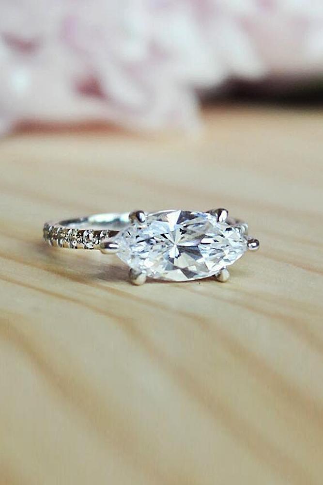 marquise diamond diamond pave band white gold