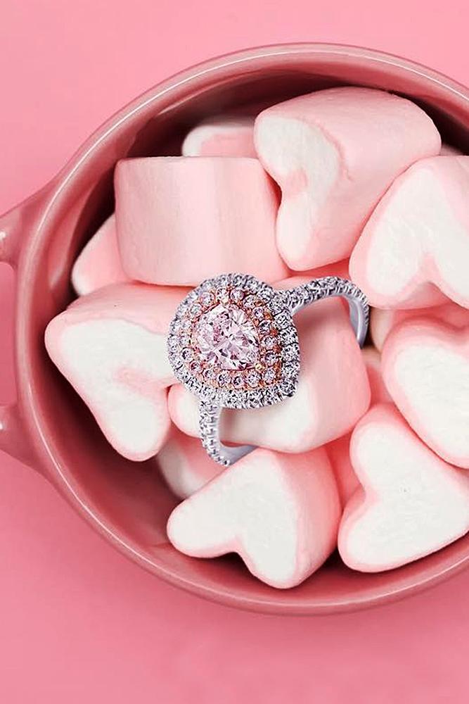 pear shaped engagement rings double halo pave band white gold