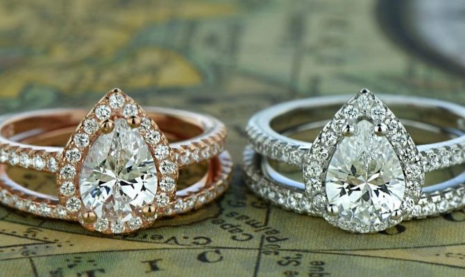 pear shaped engagement rings