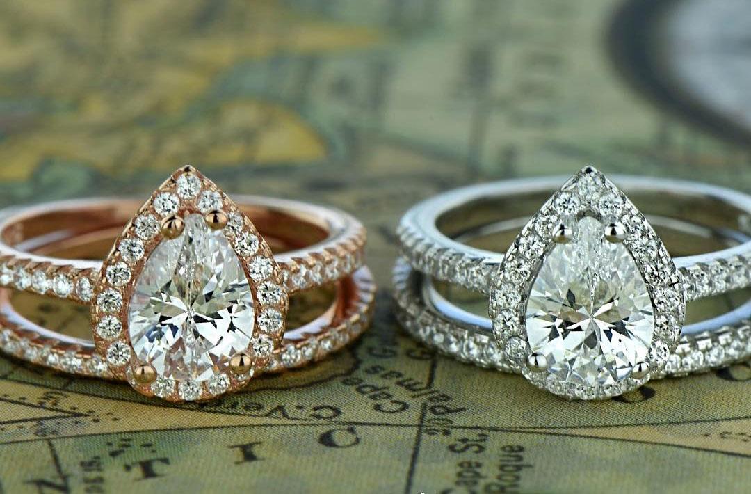 21 Stunning Pear  Shaped Engagement  Rings  Oh So Perfect 