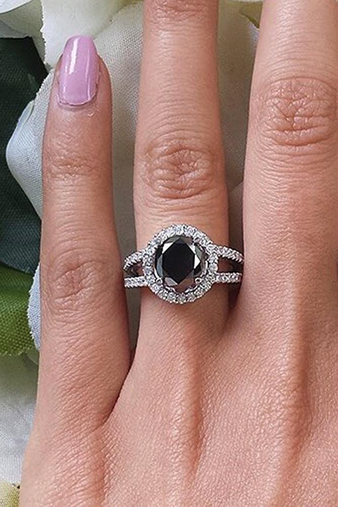 36 Unique Black Diamond Engagement Rings | Oh So Perfect Proposal