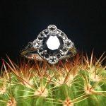 black diamond engagement rings vintage