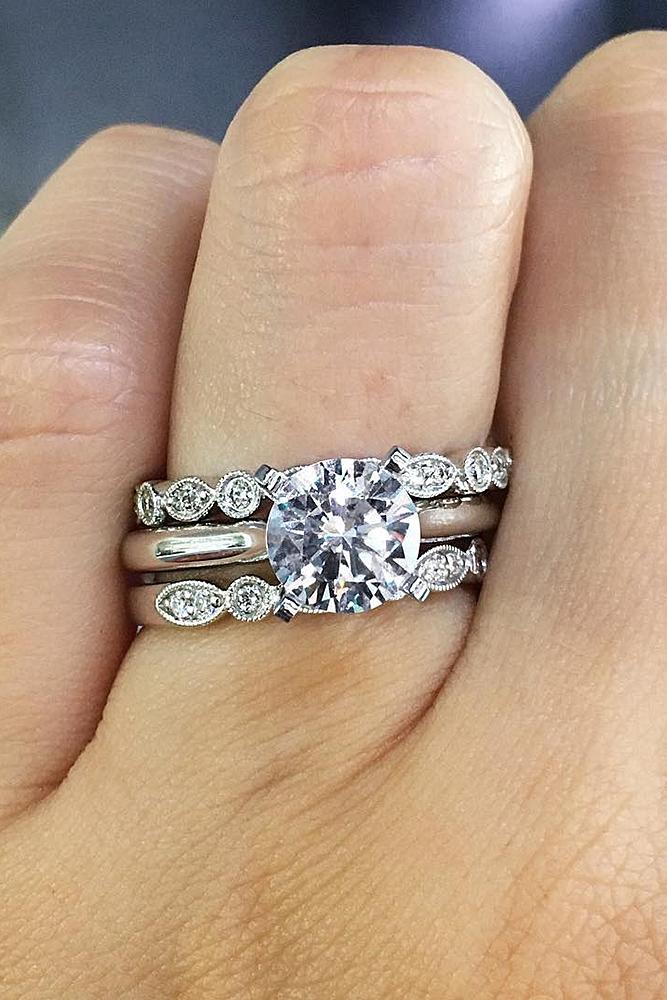 diamond wedding rings simple round solitaire