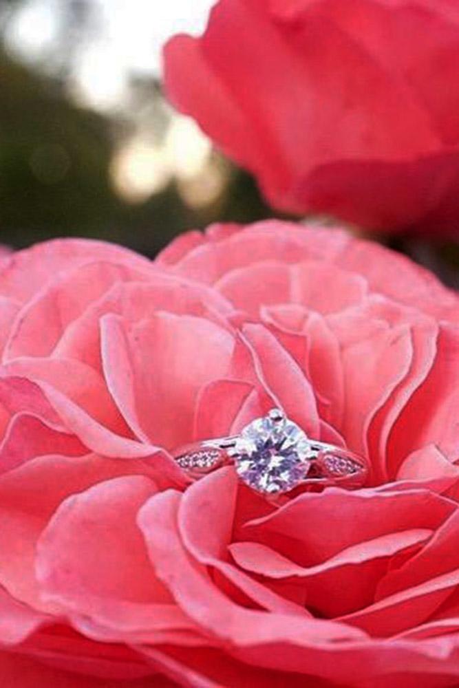 ritani engagement rings round cut diamond pave band unique