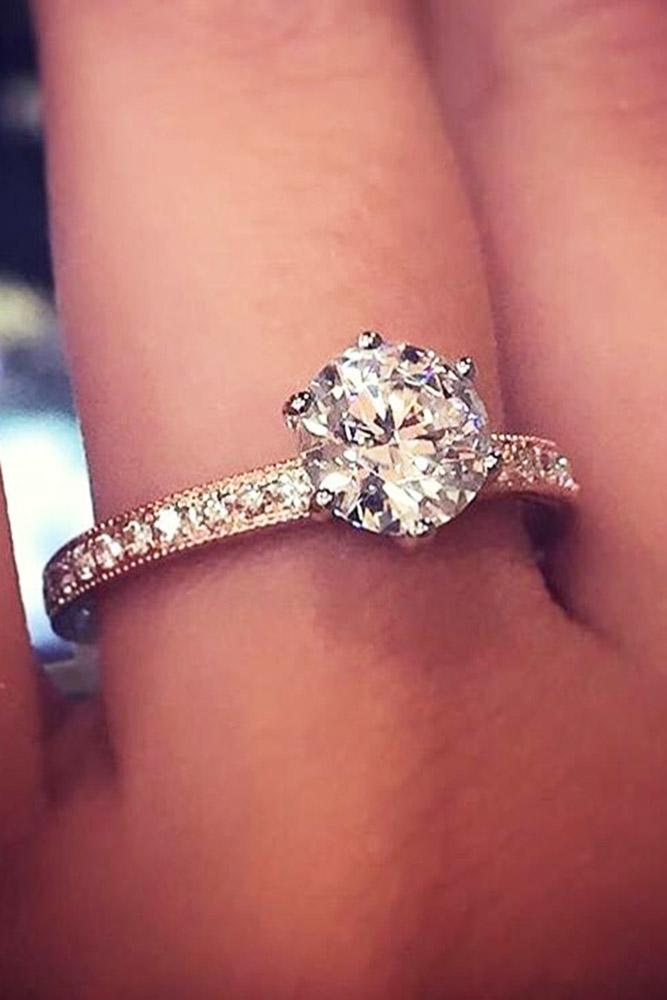 ritani engagement rings solitaire rose gold ring diamond