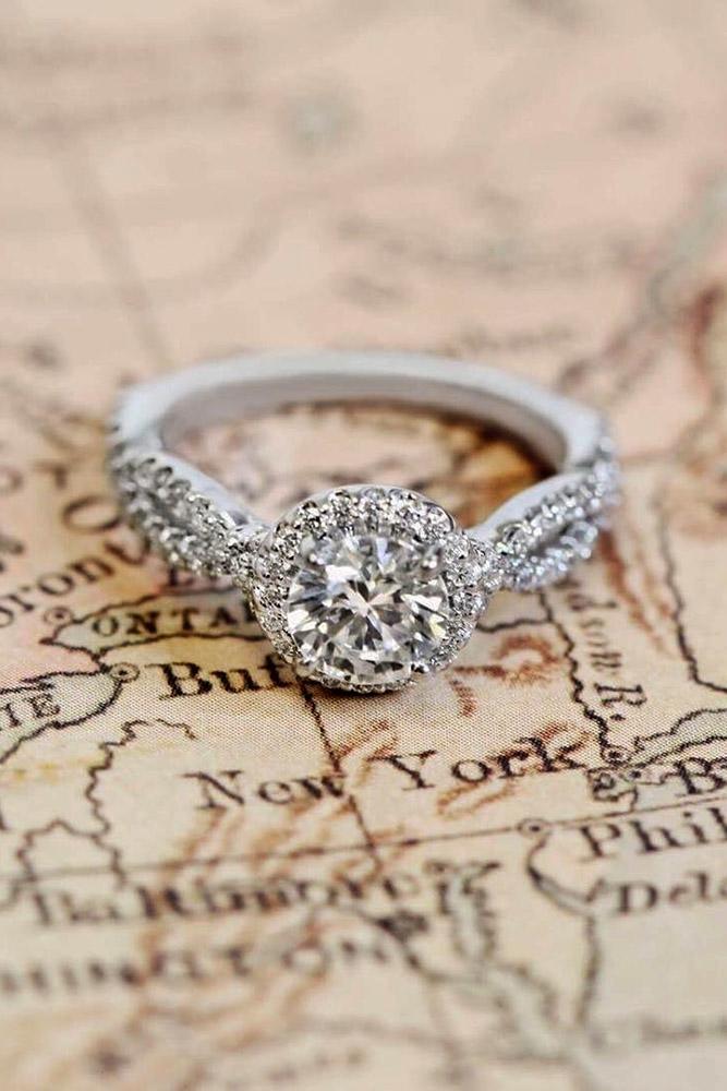 ritani engagement rings twist white gold round diamond halo