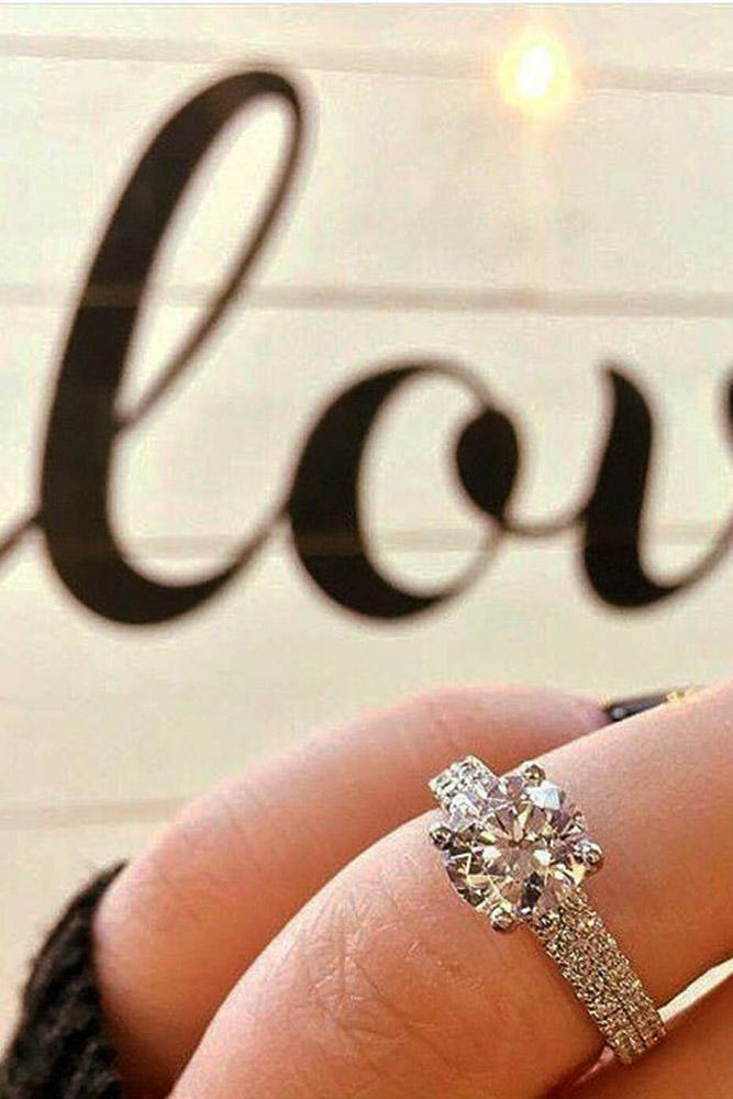 ritani engagement rings white gold double pave bands cushion cut diamond