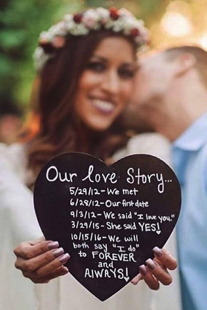 save the date ideas heart sign and nice kiss