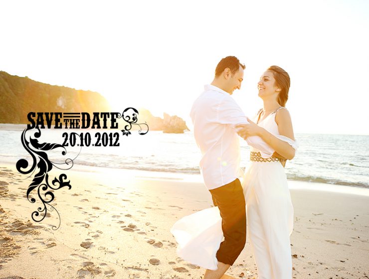 save the date ideas on the beach