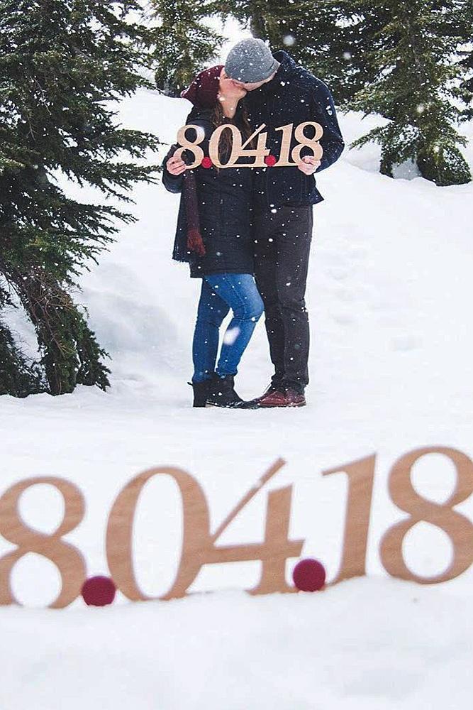 save the date ideas romantic engaged couple letters