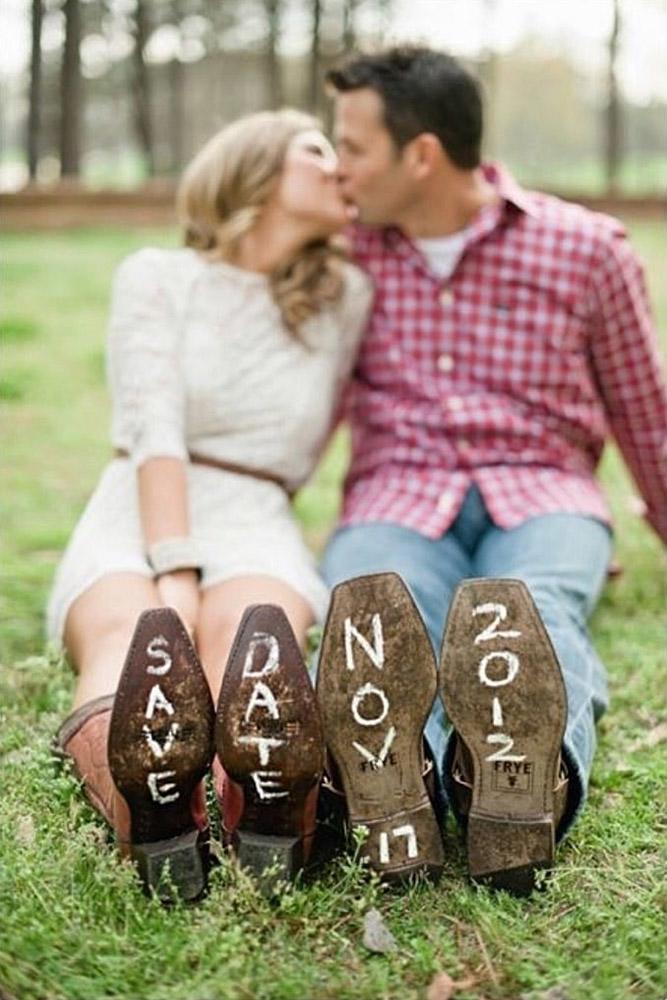 save the date ideas shoes date ideas