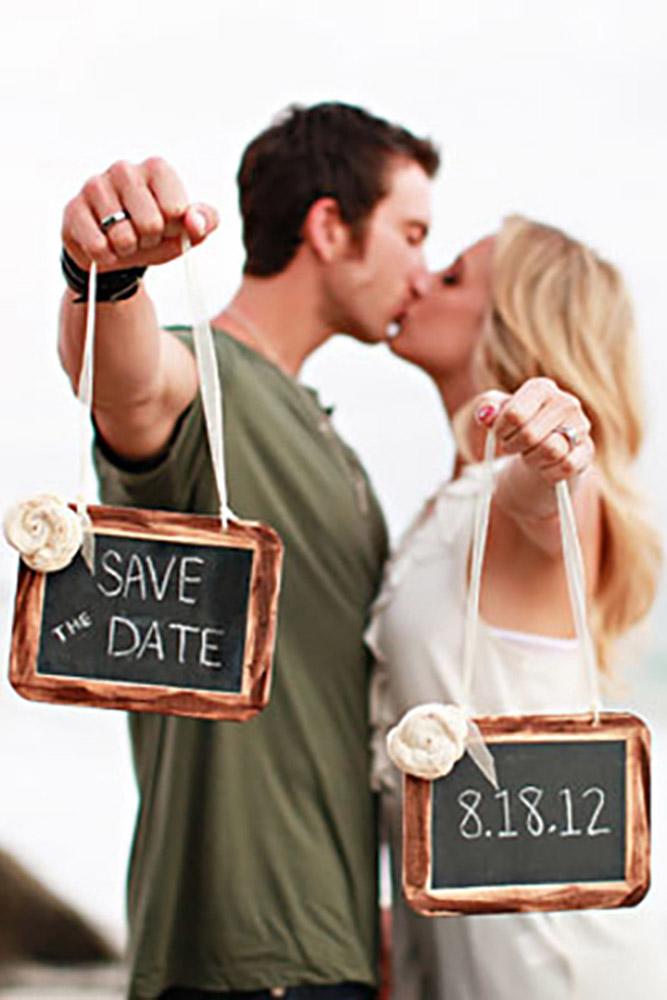 save the date ideas sings in old frames
