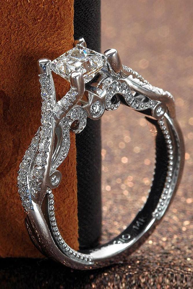 Verragio princess cut engagement on sale rings