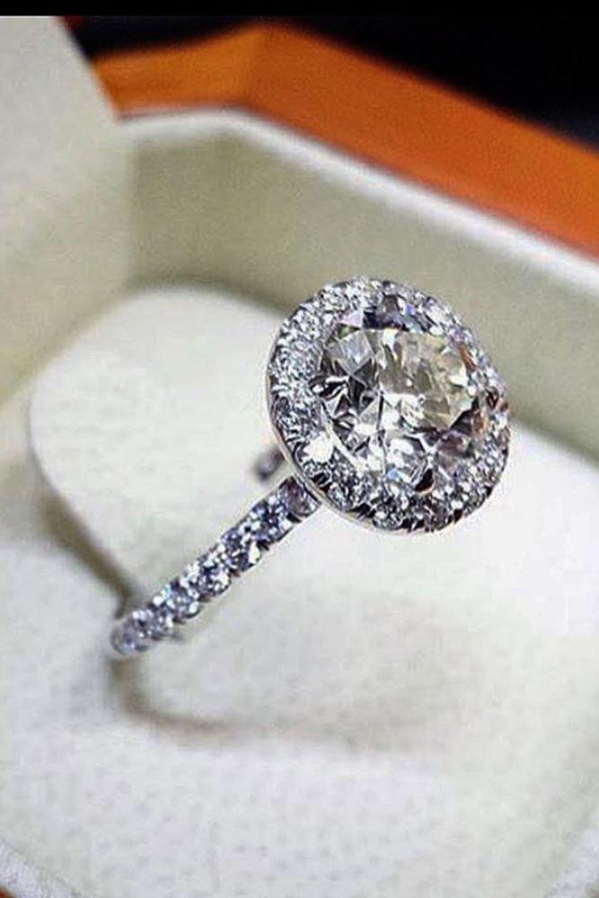 24 White Gold Engagement Rings To Conquer Your Love | Oh So Perfect ...