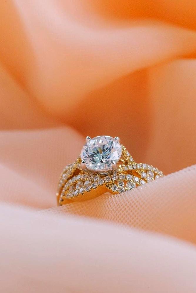 42 The Best Yellow Gold Engagement Rings From Pinterest Oh So Perfect