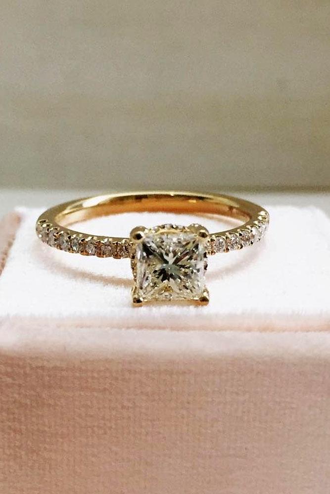 42 The Best Yellow Gold  Engagement  Rings  From Pinterest  