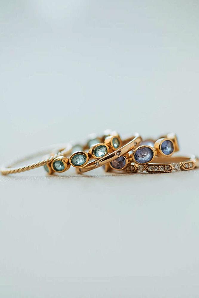 yellow gold engagement rings stackable band vintage ring