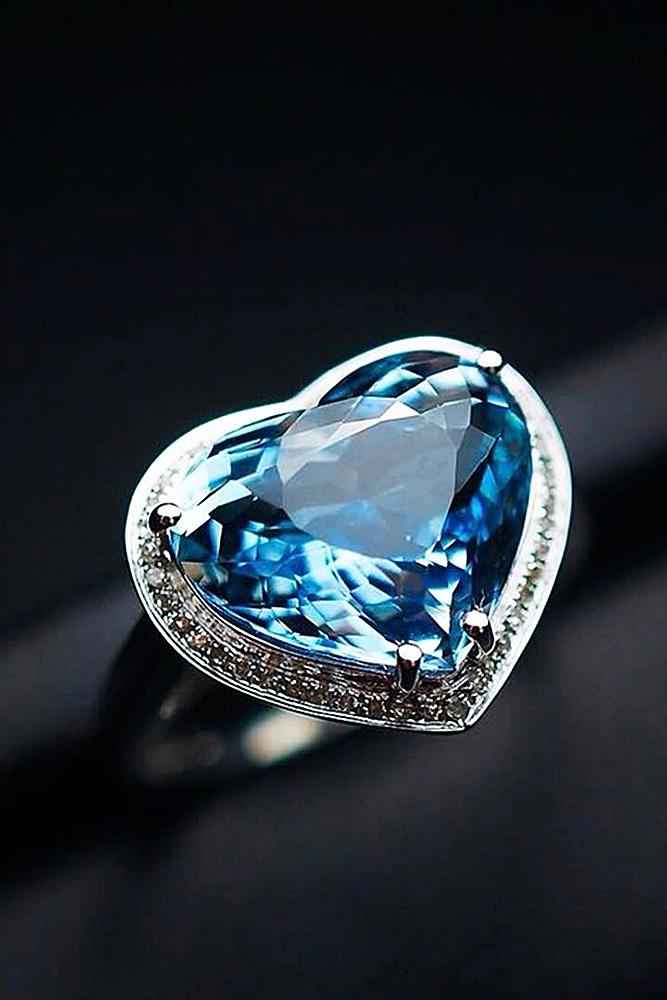 aquamarine engagement rings halo white gold