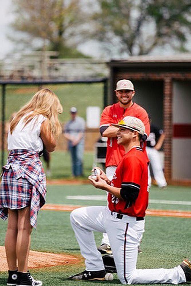 best proposal ideas couple at the sport game