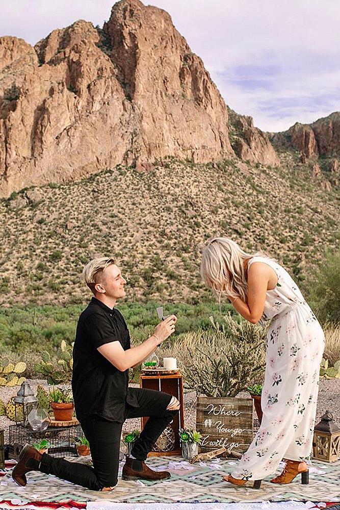 best proposal ideas man propose a woman mountains