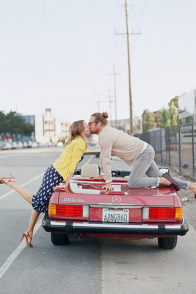 engagement pictures funny ideas with your car