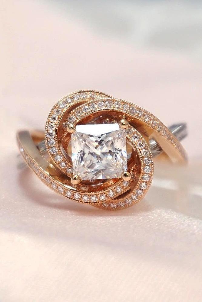 24 Modern Engagement Rings For Your Creative Girl | Oh So Perfect Proposal