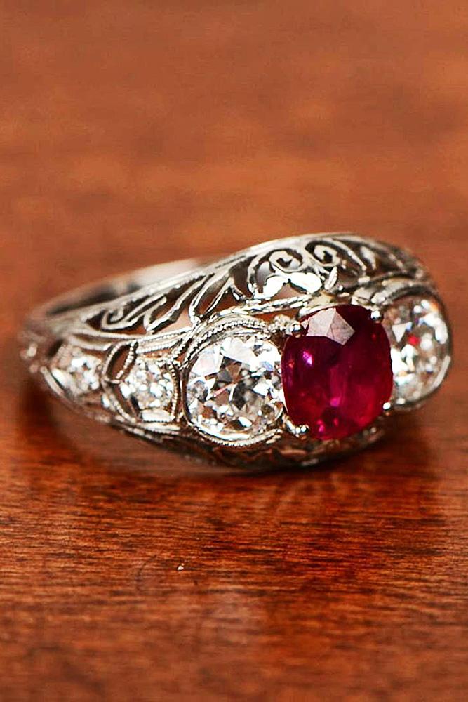 39 Ruby Engagement Rings That Are So Great As Your Heart | Oh So